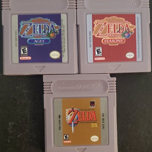 Legend of Zelda Oracle of Ages, Seasons, Link's Awakening DX GBC Video Game